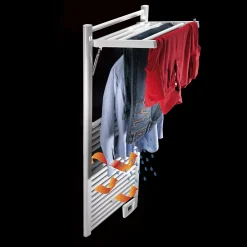 Sèche-Serviettes Électrique|Deltacalor Sèche-serviettes électrique à inertie fluide Stendino 500W blanc