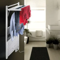 Sèche-Serviettes Électrique|Deltacalor Sèche-serviettes électrique à inertie fluide Stendino 500W blanc