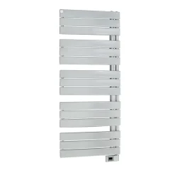 Sèche-Serviettes Électrique|Deltacalor Sèche-serviettes électrique asymétrique 750W blanc 7.5m²