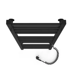 Laris Sèche-serviettes électrique ALFA 500x1200 avec minuterie ECO, 225W, Noir