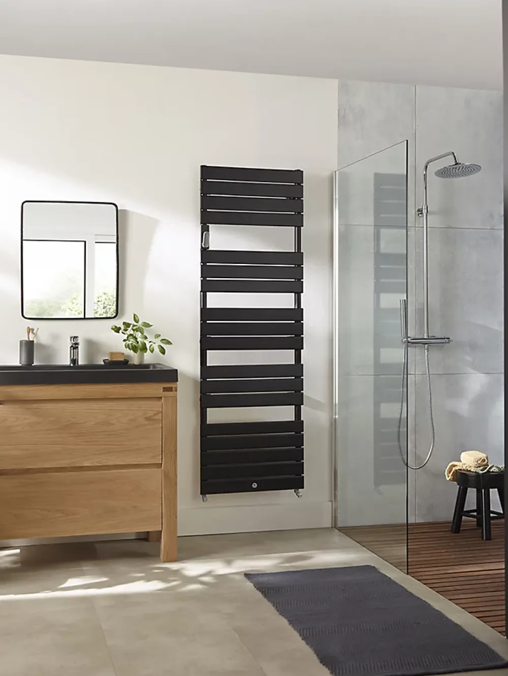 Thermor Sèche-serviettes Riviera 2 eau chaude 960W blanc brillant - - 498115