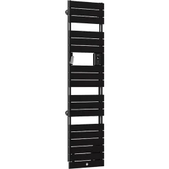 Thermor Sèche-serviettes Riviera 2 étroit avec soufflerie 1500W noir carbone - - 498258