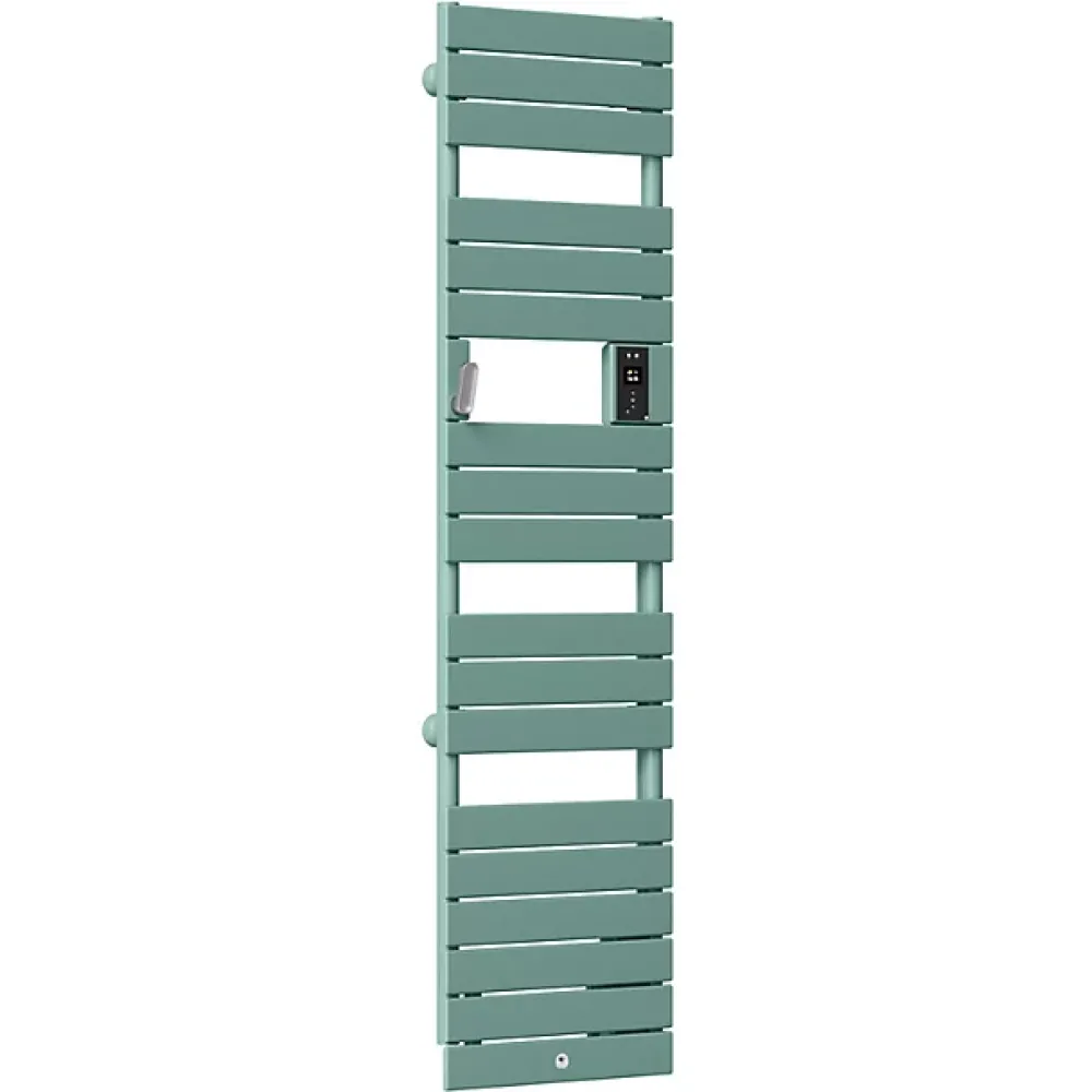 Thermor Sèche-serviettes Riviera 2 étroit avec soufflerie 1750W vert eucalyptus - - 498263