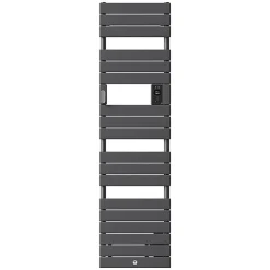 Thermor Sèche-serviettes Riviera 2 étroit avec soufflerie 1500W gris menhir - - 498254