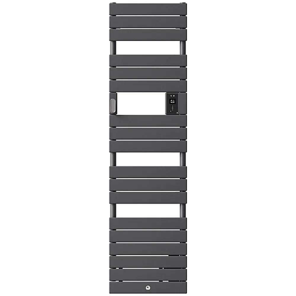 Thermor Sèche-serviettes Riviera 2 étroit avec soufflerie 1500W gris menhir - - 498254