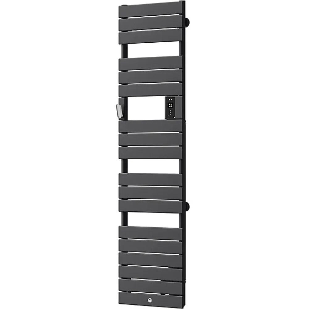 Thermor Sèche-serviettes Riviera 2 étroit avec soufflerie 1500W gris menhir - - 498254