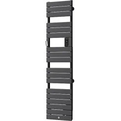 Thermor Sèche-serviettes Riviera 2 étroit avec soufflerie 1750W gris menhir - - 498262