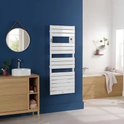 Sèche-Serviettes Eau Chaude|Thermor Sèche-serviettes Riviera 2 1000W blanc brillant - - 498217