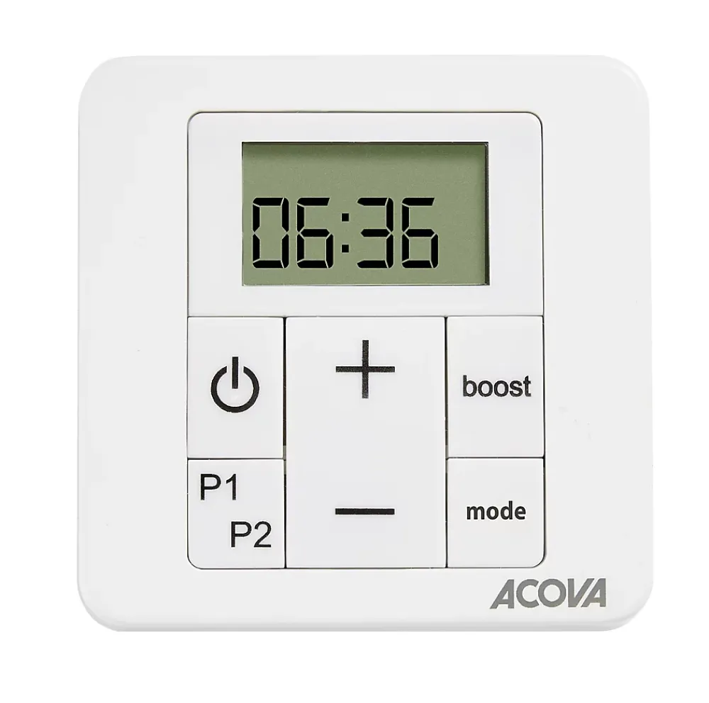 Acova Sèche-serviettes soufflant électrique Astrakan +Air 500 + soufflerie 1000W grey aluminium