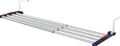 Etendoir À Linge|Leifheit Séchoir à linge à suspendre 4,2 m, étendoir alu avec barres extensibles, Quartett 42 Extensible Aluminium