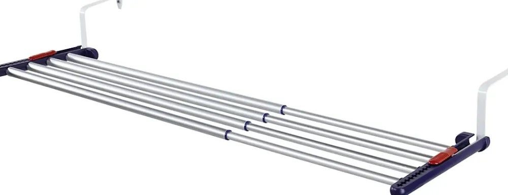 Etendoir À Linge|Leifheit Séchoir à linge à suspendre 4,2 m, étendoir alu avec barres extensibles, Quartett 42 Extensible Aluminium