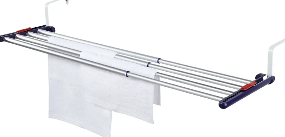 Etendoir À Linge|Leifheit Séchoir à linge à suspendre 4,2 m, étendoir alu avec barres extensibles, Quartett 42 Extensible Aluminium