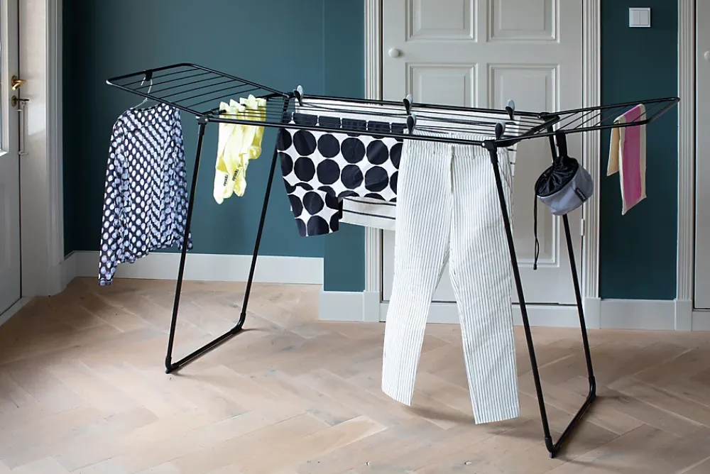Brabantia Séchoir à linge Hangon noir mat 22 m