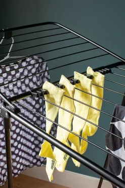 Brabantia Séchoir à linge Hangon noir mat 22 m