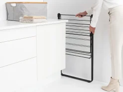 Etendoir À Linge|Brabantia Séchoir à linge Hangon noir mat 15 m
