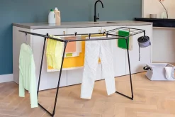 Etendoir À Linge|Brabantia Séchoir à linge Hangon noir mat 18 m