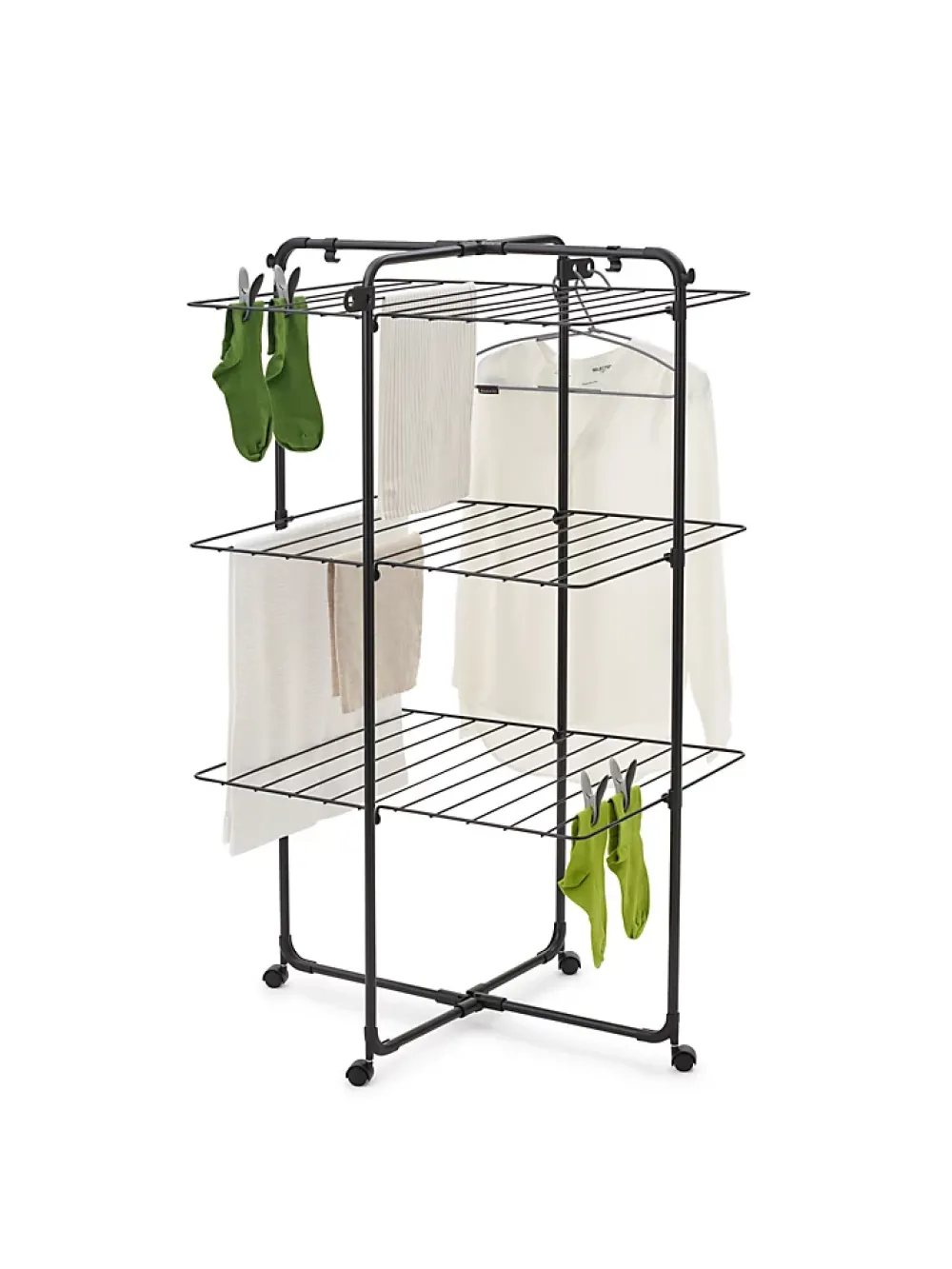 Brabantia Séchoir à linge Hangon Tower noir 23 m