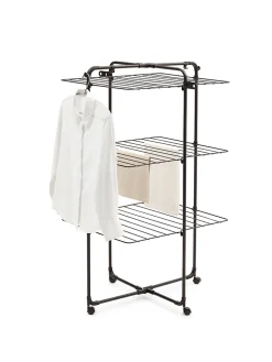 Brabantia Séchoir à linge Hangon Tower noir 23 m