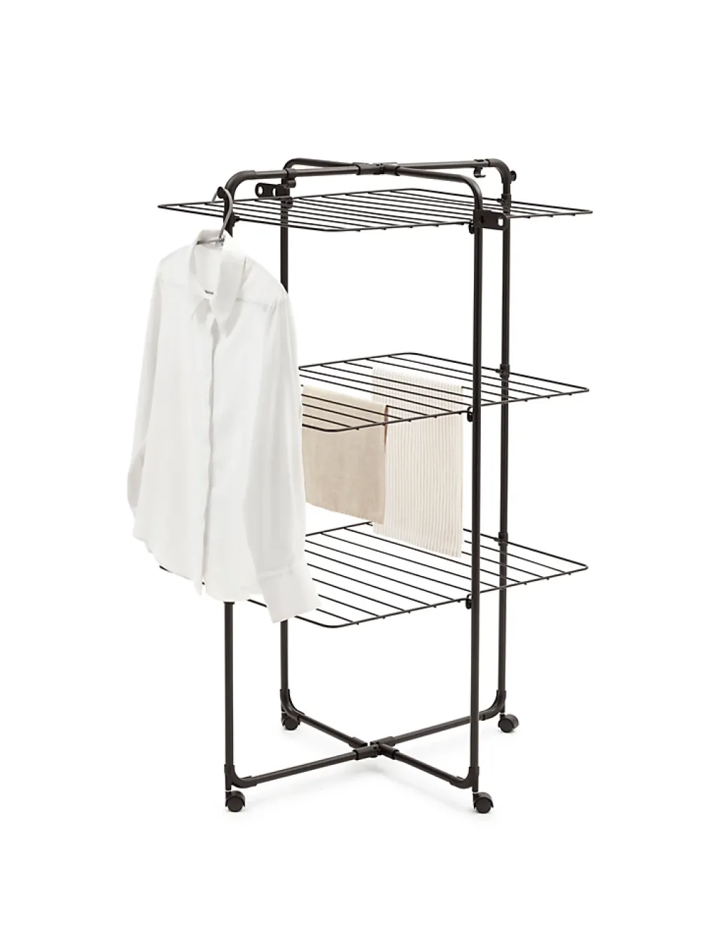 Brabantia Séchoir à linge Hangon Tower noir 23 m