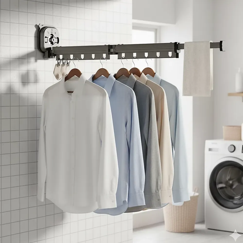 Etendoir À Linge|Kitchen Move Séchoir à linge mural PYTHON 92cm