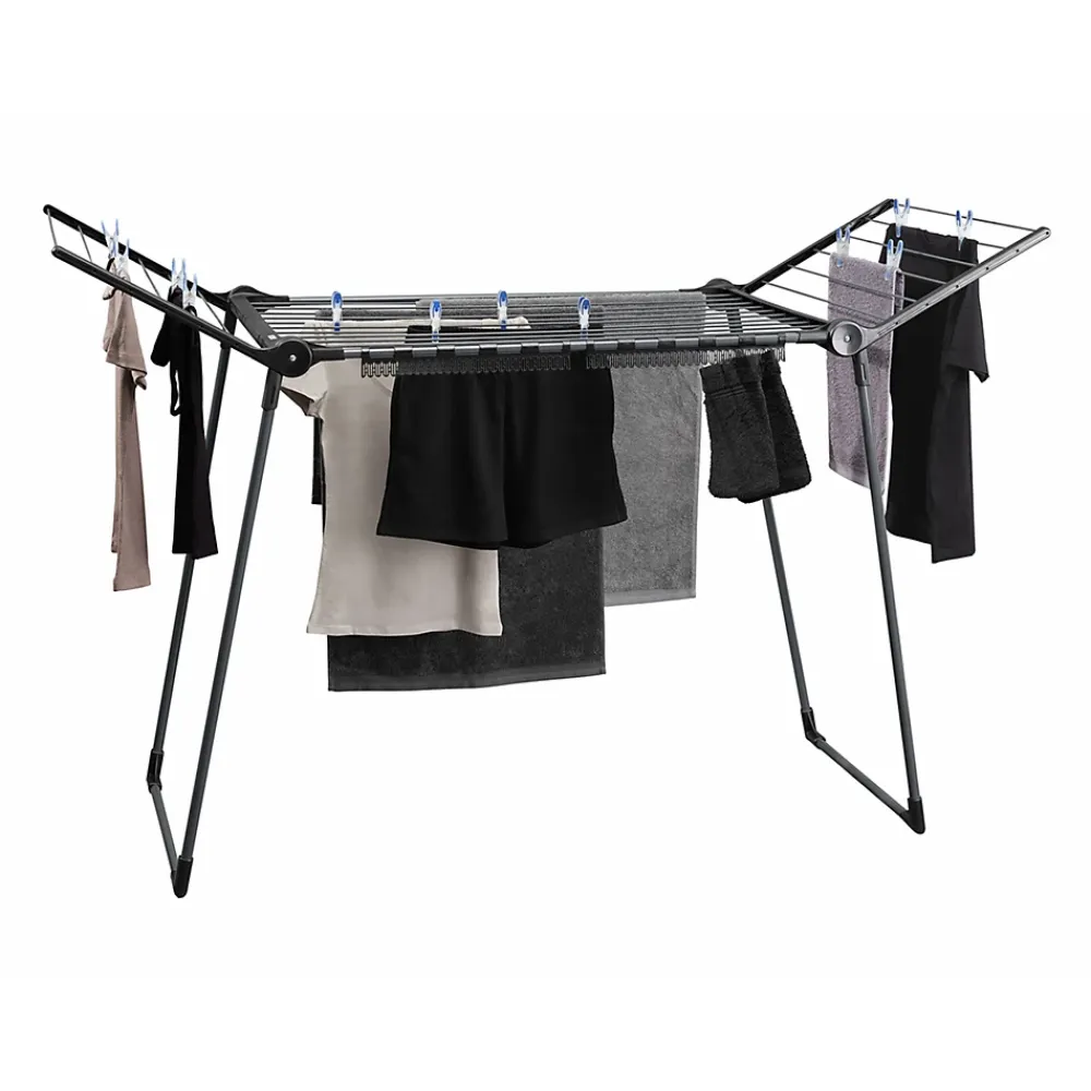 Leifheit Séchoir à linge sur pied 18 m d'étendage, Pegasus 180 noir