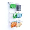 Foxydry Séchoir mural 3 grilles pliables blanc 108x52x137 cm alu Tower 100