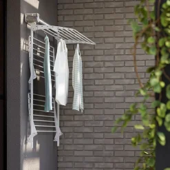 Foxydry Séchoir mural 3 grilles pliables blanc 108x52x137 cm alu Tower 100