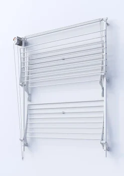 Foxydry Séchoir mural 3 grilles pliables 128x52x137 cm alu Tower 120
