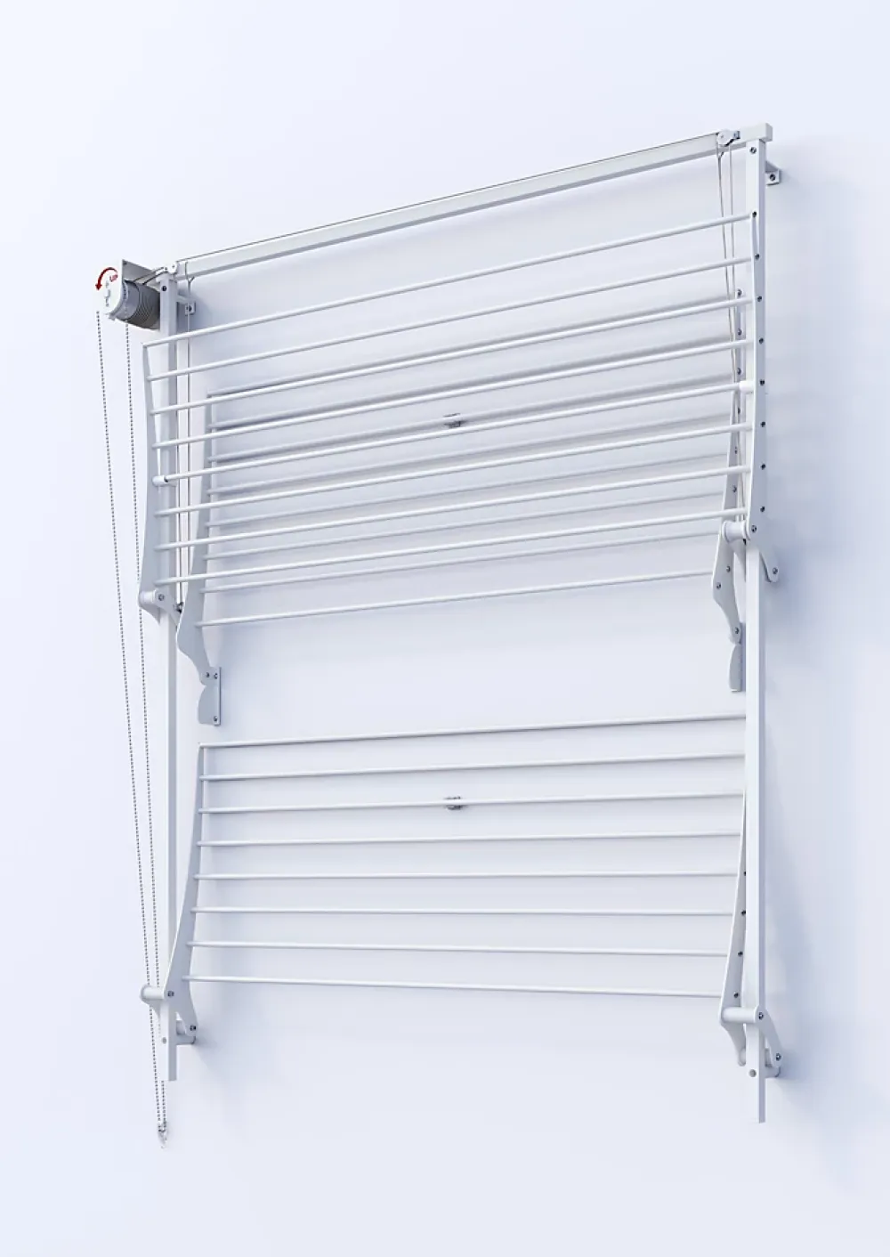Foxydry Séchoir mural 3 grilles pliables 128x52x137 cm alu Tower 120