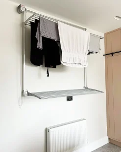 Etendoir À Linge|Foxydry Séchoir mural 2 grilles réglables 108x52x137 cm alu Wall Plus 100
