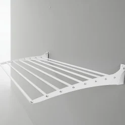 Etendoir À Linge|Foxydry Séchoir mural alu blanc clic 82x50x10cm Fold 80
