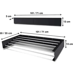 Foxydry Séchoir mural alu pliable 101x50x13cm anthracite Hide 100