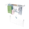 Etendoir À Linge|Foxydry Séchoir mural blanc alu bas 116x50x10cm pliant Fold 120
