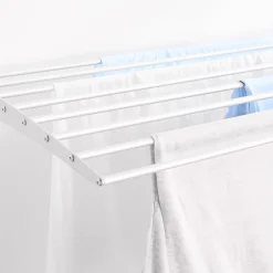 Etendoir À Linge|Foxydry Séchoir mural blanc alu bas 116x50x10cm pliant Fold 120