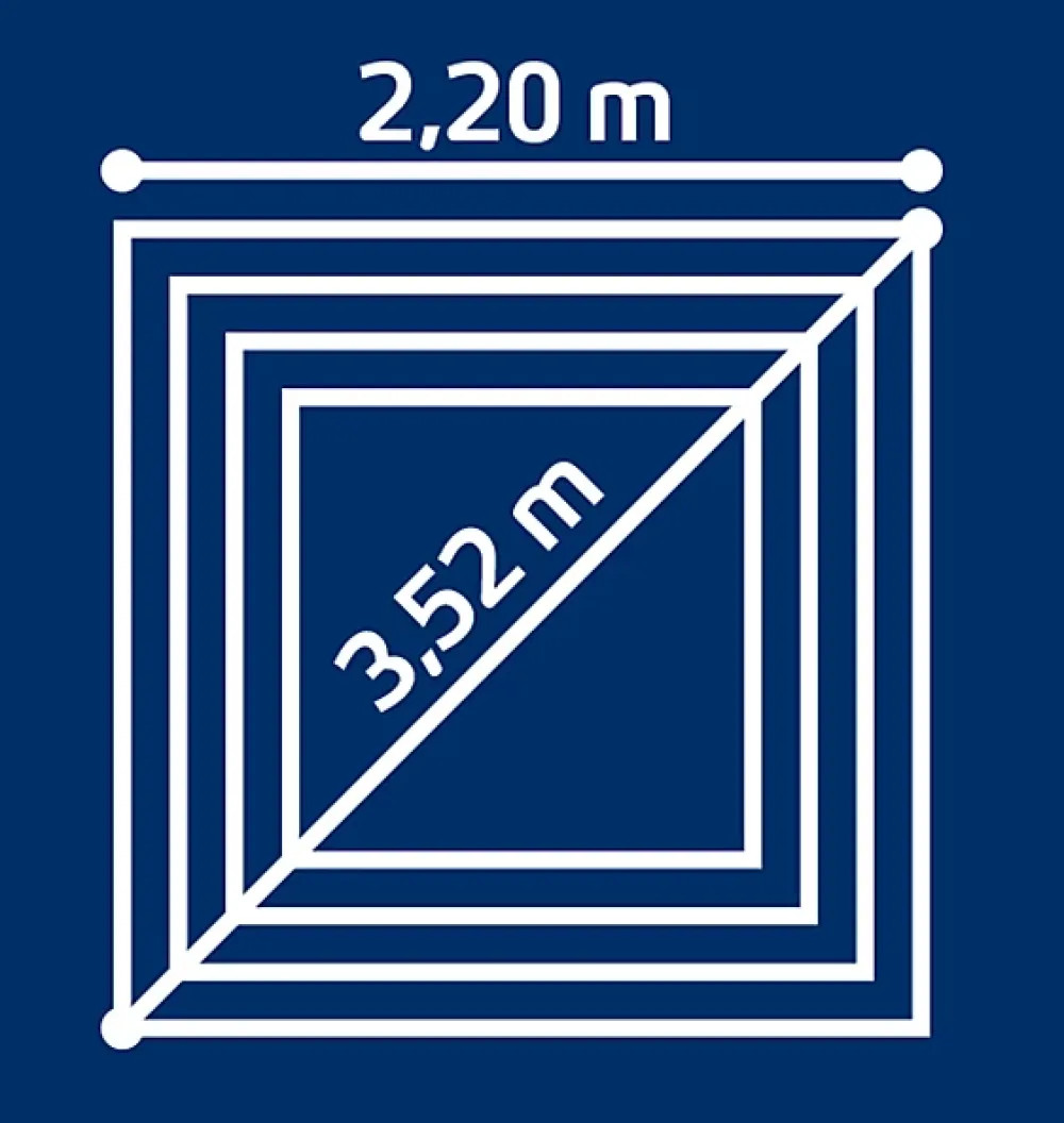 Leifheit Séchoir parapluie extérieur avec housse et douille de fixation, 60 m d'étendage, vert et gris, Linomatic Deluxe Cover 600