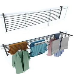 Foxydry Séchoir rabattable 2 positions extérieur 162x63x8 cm Duo