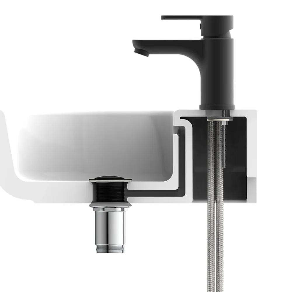 Schütte SCHÜTTE Mitigeur de lavabo DENVER Noir mat
