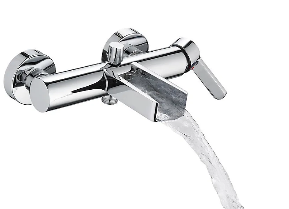 Hansgrohe SCHÜTTE NIAGARA mitigeur monocommande bain avec bec cascade, chromé