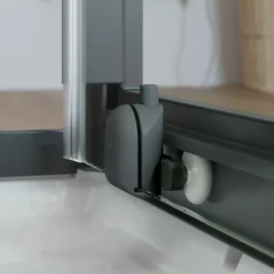 Schulte cabine de douche intégrale - porte coulissante ouverture vers la gauche - 120x80cm - verre 5mm