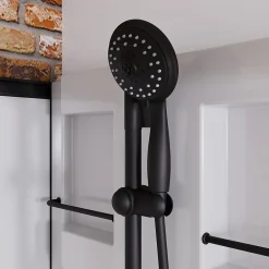 Schulte cabine de douche intégrale Juist - 80x80x190 cm - Portes coulissantes - Noir - Verre transparent