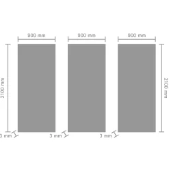 Panneau Mural De Salle De Bains|Schulte pack de 3 panneaux muraux 90x210 cm + 5 profilés - DécoDesign COULEUR - blanc