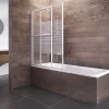 Pare-Baignoire|Schulte Pare-baignoire extensible 70-118x140 cm - Écran coulissant en verre 3 mm - Blanc