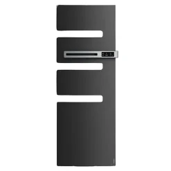 Sèche-Serviettes Électrique|Atlantic SERENIS Sèche-serviette connecté mât à droite, 500W, Anthracite (850549)