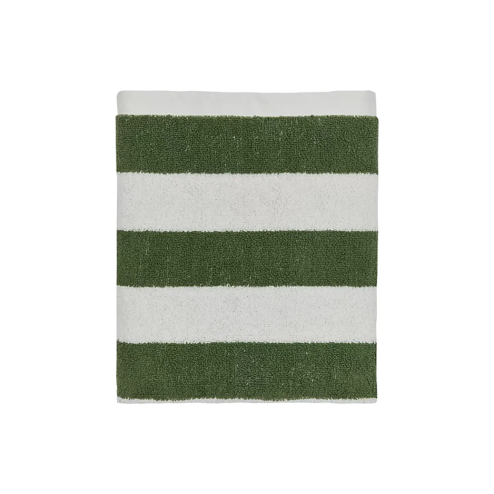 Serviette De Toilette|OYOY Living Serviette de bain vert en coton organique H100x50cm