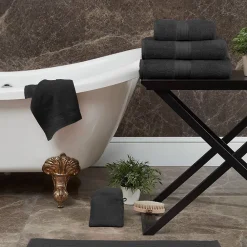 Sensei Maison Serviette de toilette 550 g/m² Anthracite 50x100 cm LUXURY