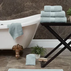 Serviette De Toilette|Sensei Maison Serviette de toilette 550 g/m² Bleu Arctic 50x100 cm LUXURY