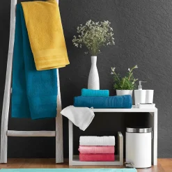 Douceur D'Intérieur Serviette de toilette 50 x 90 cm eponge unie tendresse Saphir