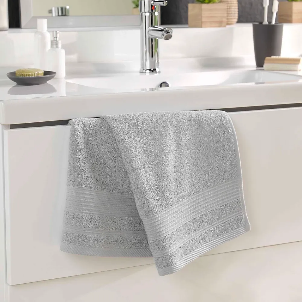 Serviette De Toilette|Eden Serviette de toilette 50 x 90 cm Tendresse gris perle