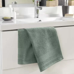 Serviette De Toilette|Eden Serviette de toilette 50 x 90 cm Tendresse vert cèdre