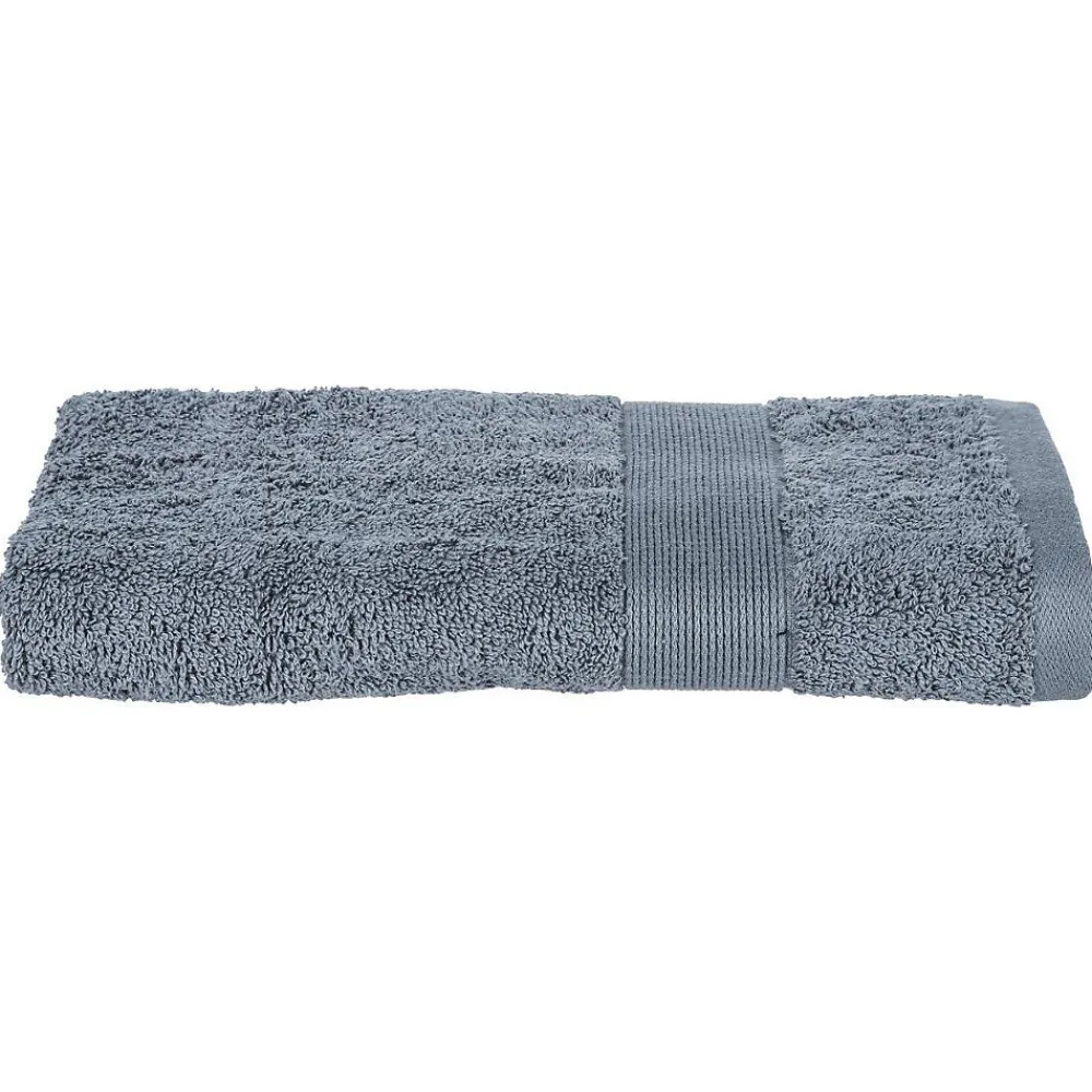 Atmosphera Créateur D'Intérieur Serviette de toilette Essentiel - coton 450 gr/m² - gris anthracite 50x90 cm - Atmosphera